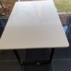 white quartz table top