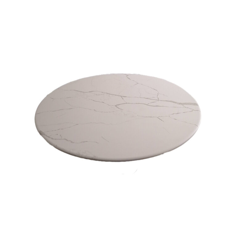Round dining table calacatta top