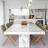 vintage marble dining table - Image 2