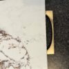 Marble serving tray gold handles blanco bronze
